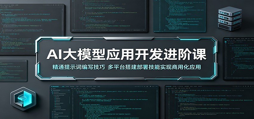 AI大模型应用开发进阶课:精通提示词编写技巧,多平台搭建部署技能实现商用化应用-独家科技资源网