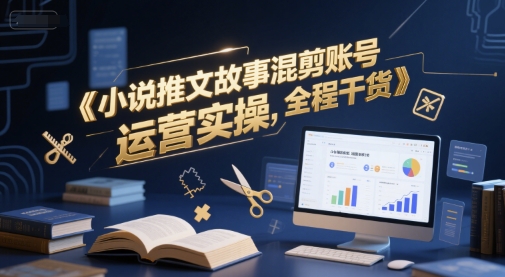 小说推文故事混剪账号运营实操，全程干货-独家科技资源网