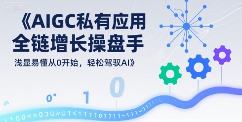 AIGC私有化应用全链增长操盘手，浅显易懂从0开始，轻松驾驭AI-独家科技资源网