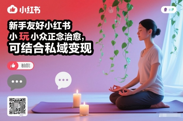 新手友好小红书小众正念治愈,玩法简单,可结合私域变现-独家科技资源网
