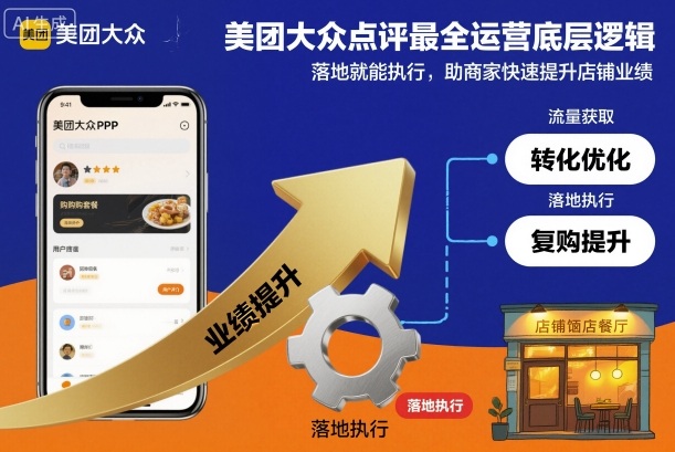 美团大众点评最全运营底层逻辑,落地就能执行,助商家快速提升店铺业绩-独家科技资源网