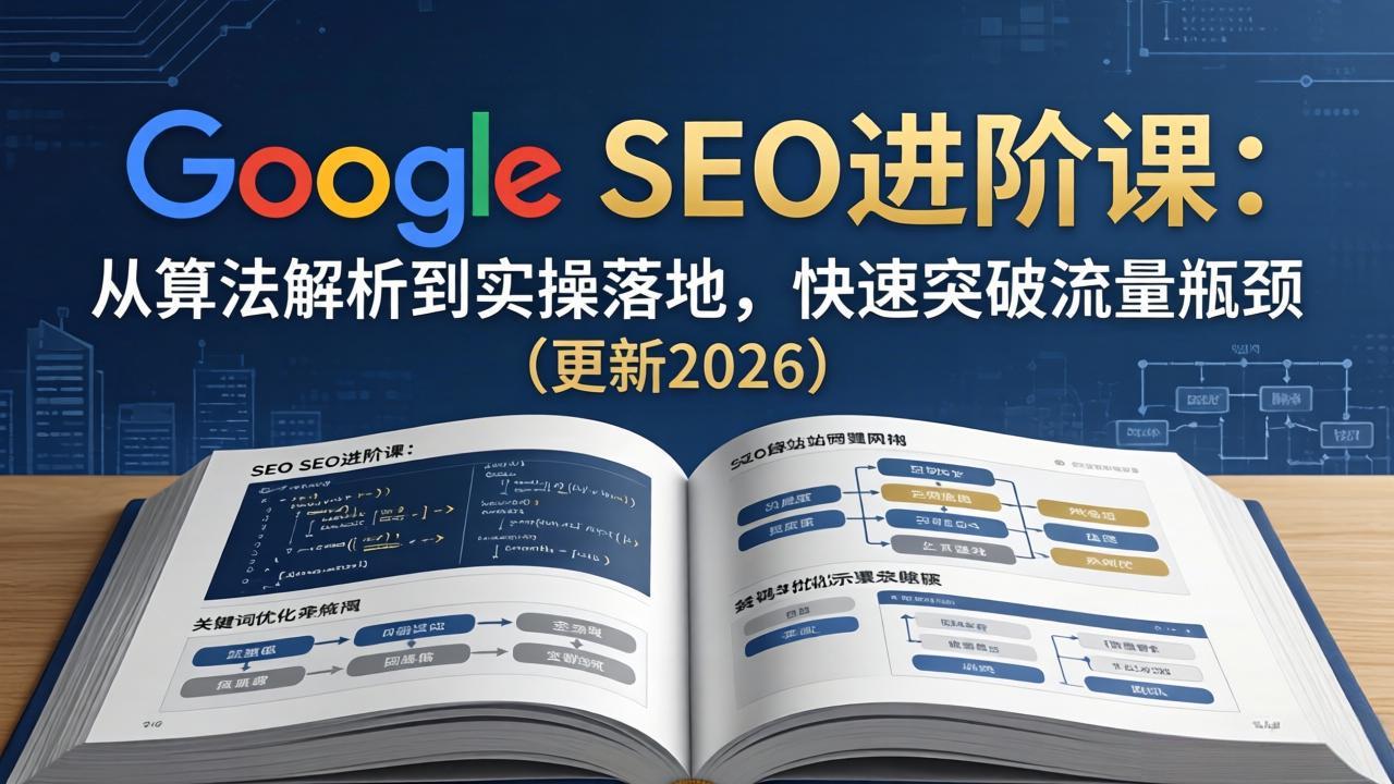 Google SEO进阶课：从算法解析到实操落地，快速突破流量瓶颈(更新2026-独家科技资源网