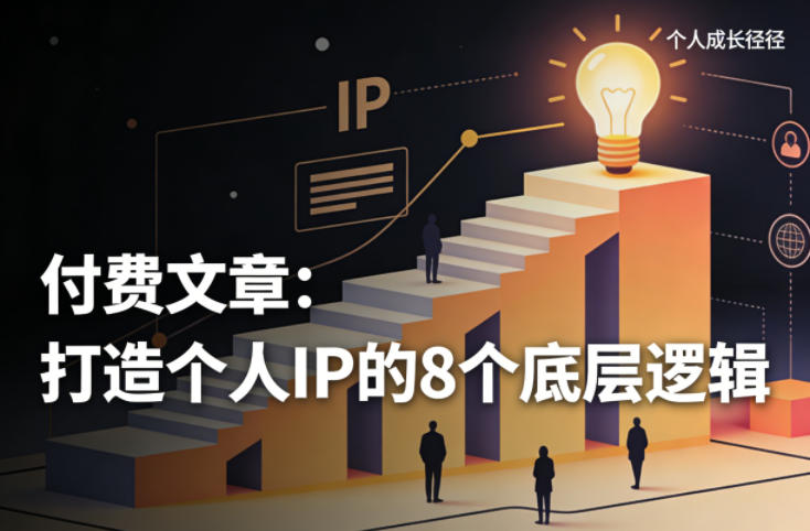 付费文章：打造个人IP的8个底层逻辑-独家科技资源网