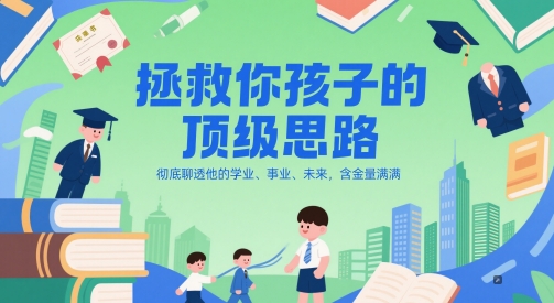 付费文章：拯救你孩子的顶级思路，彻底聊透他的学业、事业、未来，含金量满满-独家科技资源网