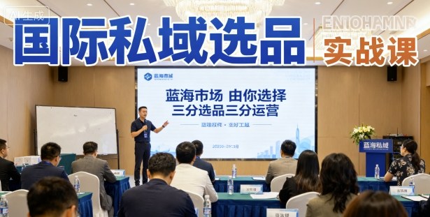 国际私域选品实战课，蓝海市场由你选择，七分选品三分运营-独家科技资源网