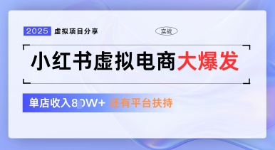 小红书虚拟电商项目，平台大力免费流量扶持，低门槛1拖3玩法-独家科技资源网