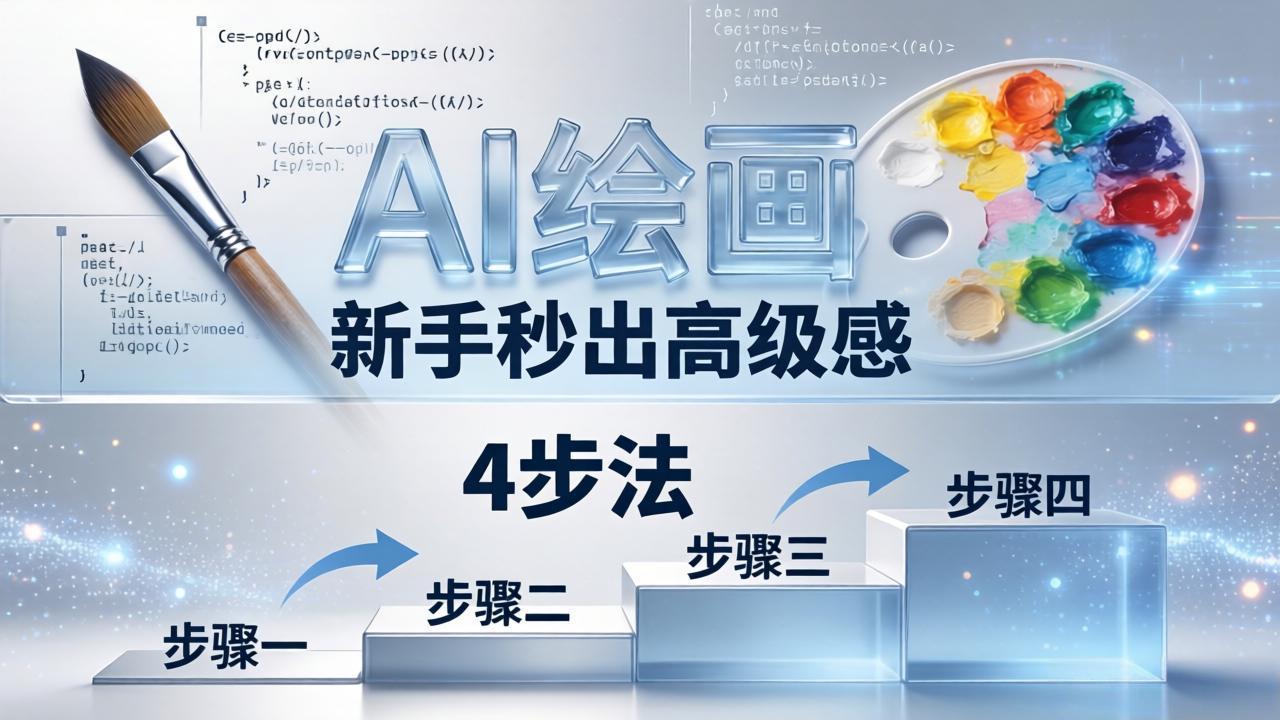 AI绘画入门别再硬磕了！即梦4步法：万能提示词公式+BRTR框架，新手秒出高级感-独家科技资源网
