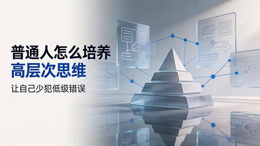付费文章:普通人怎么培养高层次思维,让自己少犯低级错误-独家科技资源网