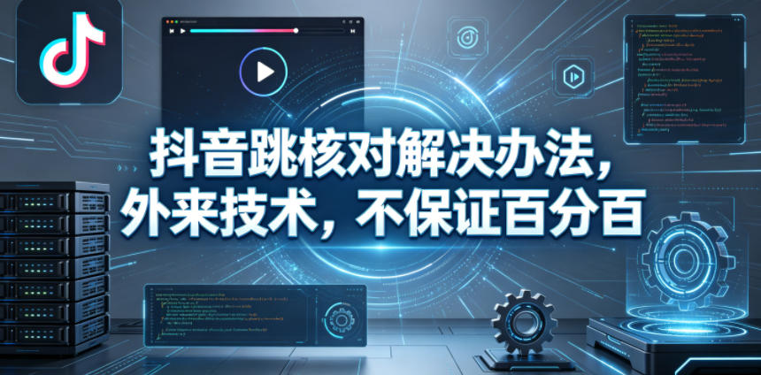 抖音跳核对解决办法，外来技术，不保证百分百-独家科技资源网