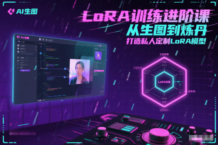 LoRA训练进阶课，从生图到炼丹，打造私人定制LoRA模型-独家科技资源网