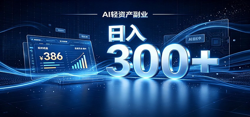 2026 AI轻资产风口,Token中转站小白可入局,日入300+-独家科技资源网