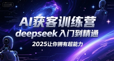 AI获客训练营，deepseek入门到精通，2025让你拥有超能力-独家科技资源网