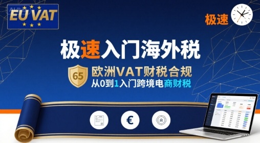 极速入门海外税，欧洲VAT财税合规，从0到1入门跨境电商财税-独家科技资源网