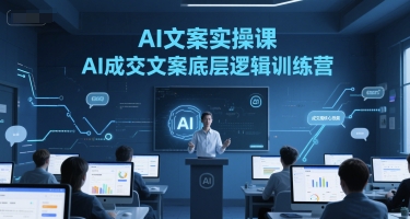 AI文案实操课，AI成交文案底层逻辑训练营-独家科技资源网