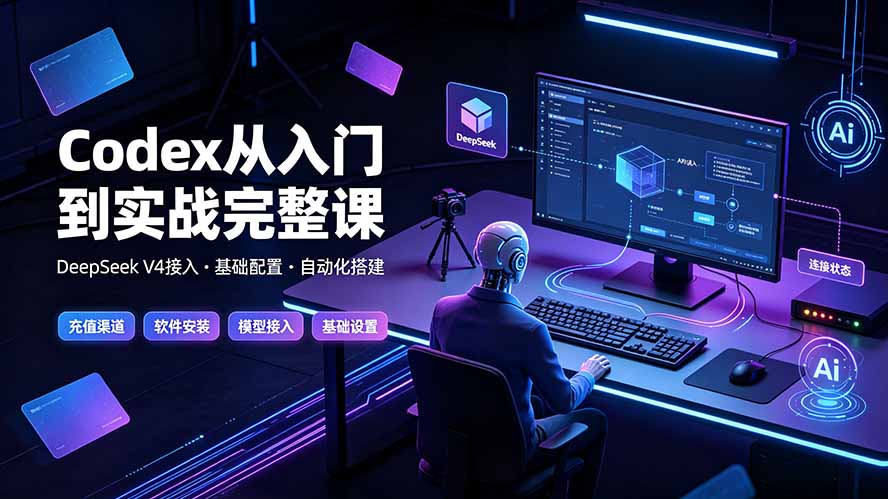 Codex从入门到实战完整课|充值·安装·接入DeepSeek,记忆·插件·Skill·CLI·MCP全拆解-独家科技资源网