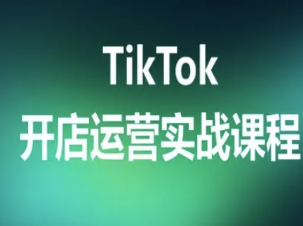 TikTok开店运营实战课程，TK跨境电商实操全流程-独家科技资源网