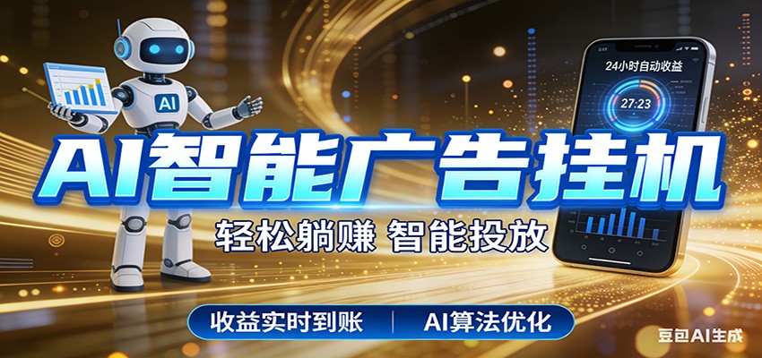 智能广告挂机新时代,利用碎片化时间实现稳定被动收益,AI帮你持续盈利-独家科技资源网