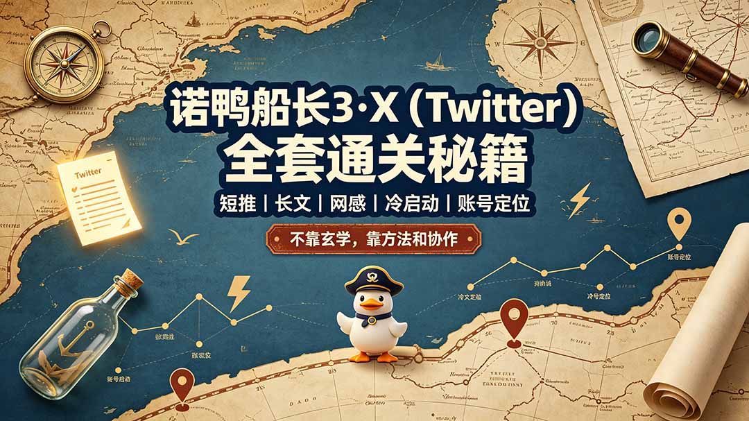 诺鸭船长3·X(Twitter-独家科技资源网