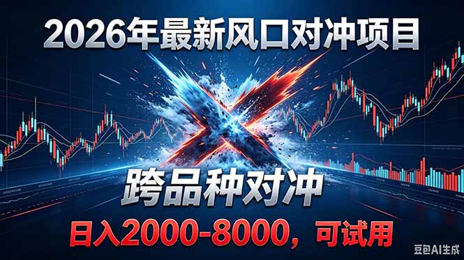 2026创业新风口!最新对冲!跨品种对冲!日收益2000-6000+-独家科技资源网