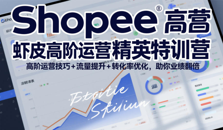 Shopee虾皮高阶运营精英特训营,高阶运营技巧+流量提升+转化率优化,助你业绩翻倍(更新26年9月)-独家科技资源网