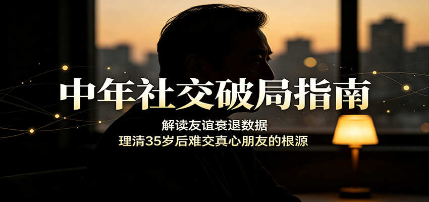 中年社交破局指南:解读友谊衰退数据,理清35岁后难交真心朋友的根源-独家科技资源网