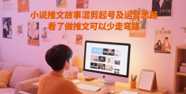 小说推文故事混剪起号及运营思路，看了做推文可以少走弯路-独家科技资源网
