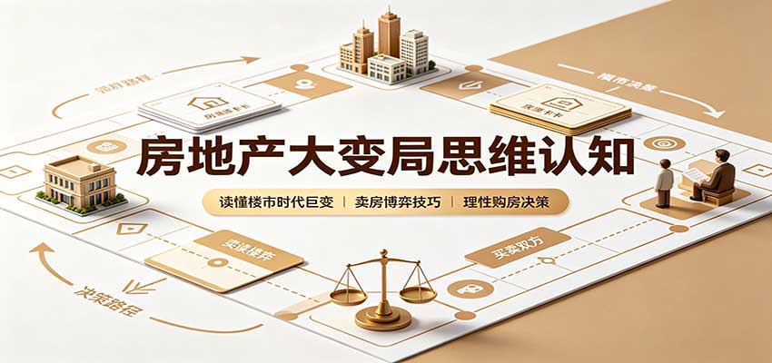 房地产大变局思维认知：读懂楼市时代巨变，卖房博弈技巧，理性购房决策-独家科技资源网