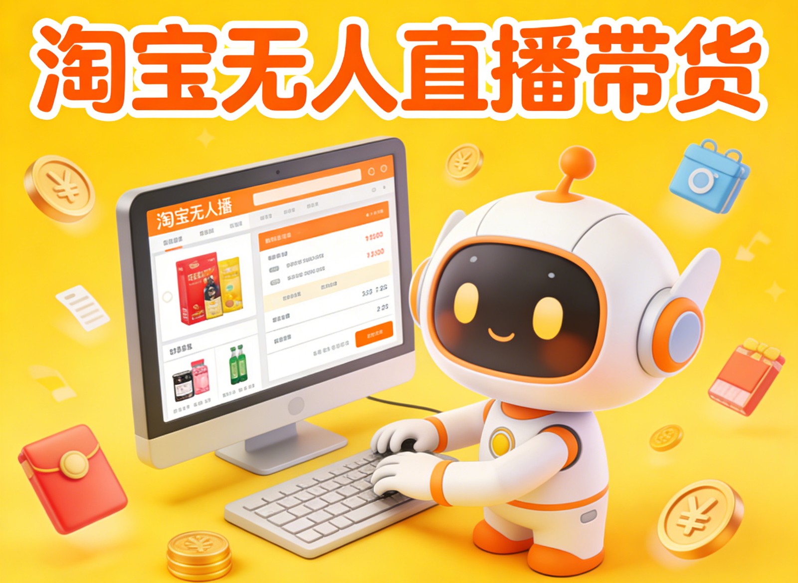 淘宝无人直播带货，24小时自动卖货，月佣金1W+，不违规不封号，不用露脸-独家科技资源网