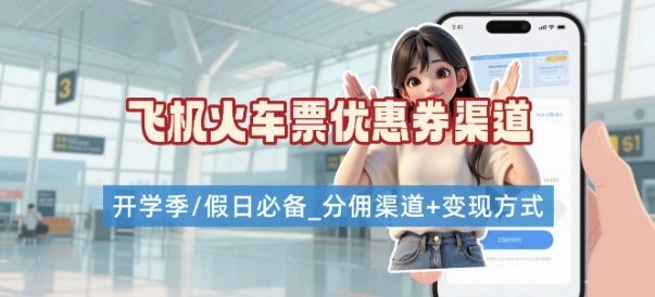 学生党必看！机票火车票优惠券申请渠道 + 项目打法，开学季节日速存-独家科技资源网