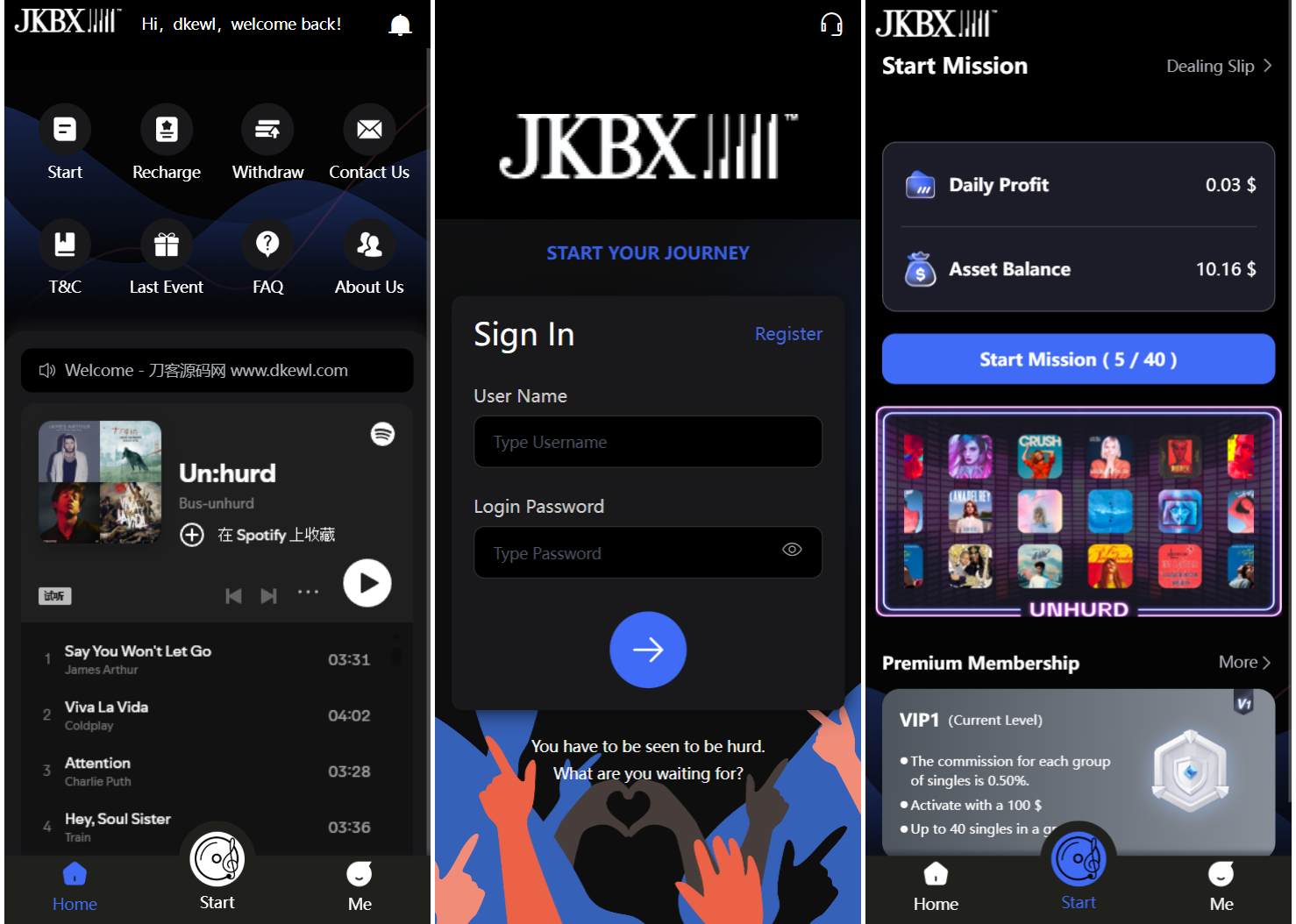 JKBX海外音乐抢单系统源码 Thinkphp框架 附教程-独家科技资源网