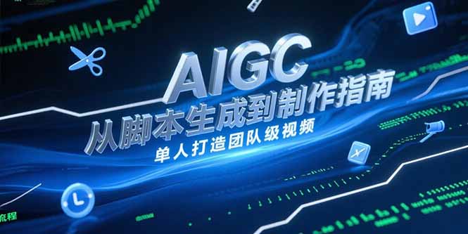 AIGC视频制作指南，从脚本生成到剪辑全流程，单人打造团队级视频-独家科技资源网