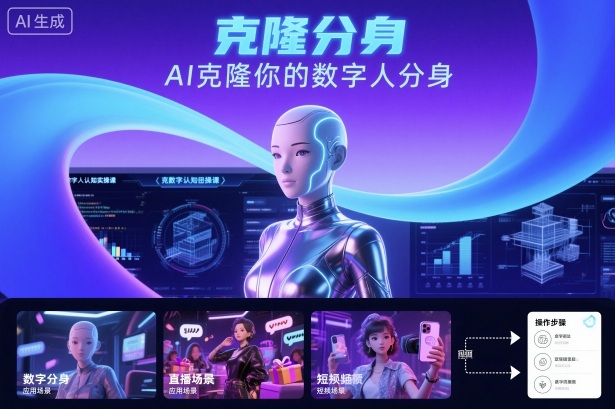 AI数字人认知实操课，克隆你的数字人分身-独家科技资源网