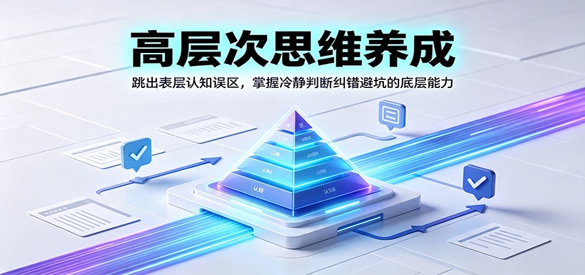 高层次思维养成：跳出表层认知误区，掌握冷静判断纠错避坑的底层能力-独家科技资源网