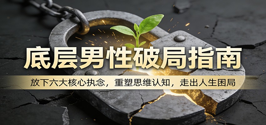 底层男性破局指南：放下六大核心执念，重塑思维认知，走出人生困局-独家科技资源网